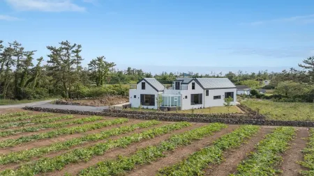 Jeju Moridarakbang Pension Отели рядом с достопримечательностью «Dolgeobugi Suseok Bakmulkwan»