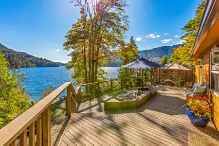 Private Dock and Spacious Deck by Tranquil Lake - Charming Escape