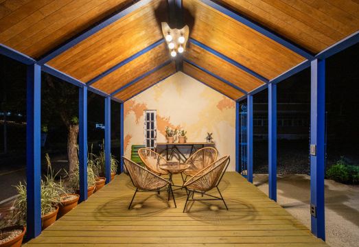 제천 송계계곡 주변 펜션 풍경