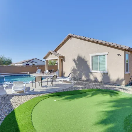 3 Mi to Goodyear Ballpark: Desert Den w/ Pool
