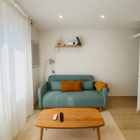 Studio lumineux, Centre-ville et plages