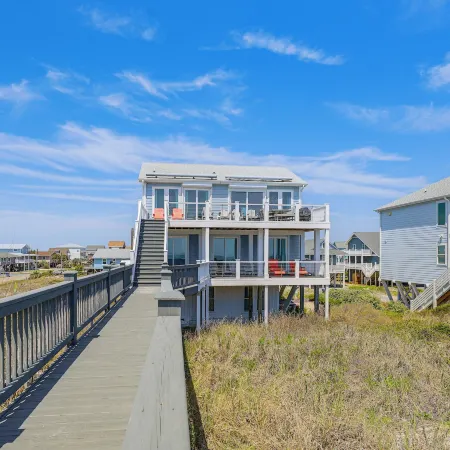 Beachfront Oasis w/ 2 Large Decks, BBQ & Views!