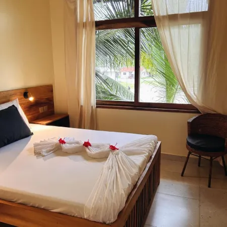 Oceanfront Retreat in Jambiani, Tanzania - Private Room with Balcony