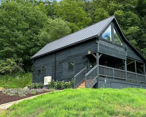 Private Driftless Cabin w/ Hot Tub, Fireplace & Creekside Views Hotels in Freeman