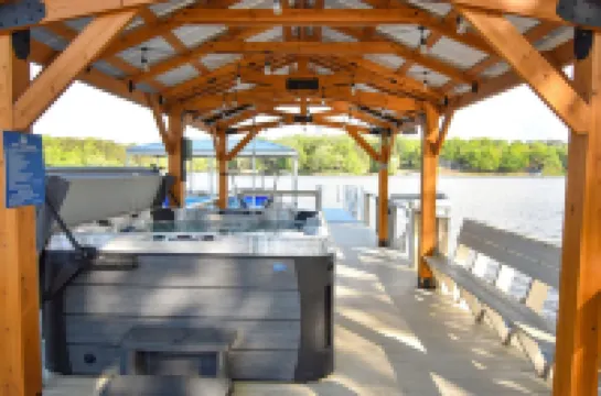 Blue Heron Haven on High Rock Lake - Hot Tub on Dock- Lakeside Firepit & Arcade!