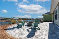 Min2Beach⛱️🌴6SeatGolfCart🔆OceanViewPools🌊BeachEquip, 🔥 Lg Patio&Firepit❤️🦮