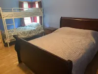 Private vacation house for larger groups near the Dells with heated game room.