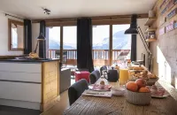 110m² apartment,  full services, 4 bedrooms, 3 bathrooms / d, south balcony and 2 parking spaces Hotels in Montvalezan