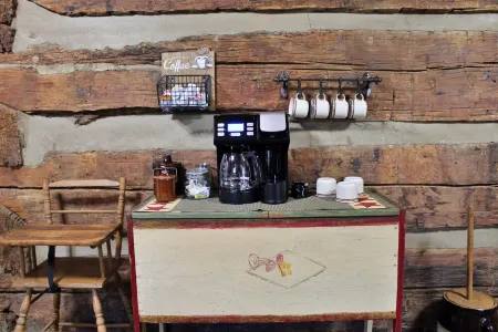 Rustic Retreat, a pre Civil War log cabin.