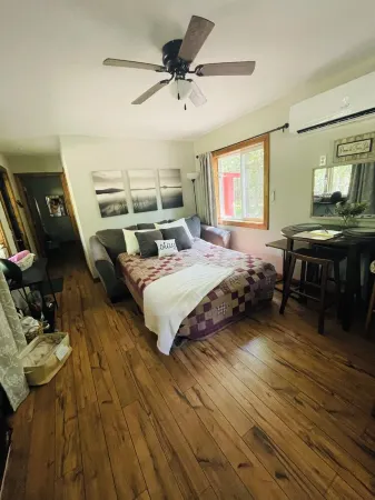 Cozy Cabin nestled on 10 acres just minutes from the lake and the speedway