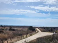 A beautiful beachfront property stunning  views of the beach, and Atlantic City.