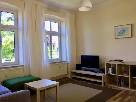 Cozy apartment with garden in the Baltic seaside resort of Göhren on Rügen 10 minutes to the beach