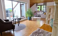 Romantic living space on 84sqm with a panoramic view of the Franconian Switzerland
