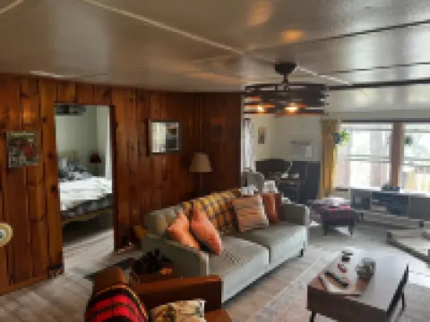 Cozy vintage cabin on a private lake in the Northwoods.