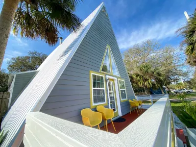 A Frame Beach House walk to St. Augustine Beach Hotels near St Augustine Beaches