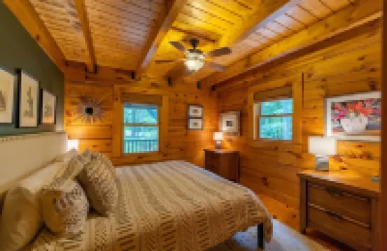 Perfect Cabin in the Woods! Hot Tub, Fire Pit, WI-FI, Central A/C