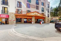 Ski-in/out condo with mountain views, central location, & fireplace