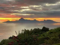 Tahiti, quiet air-conditioned tropical villa, marvelous lagoon and mountain view