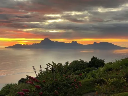 Tahiti, quiet air-conditioned tropical villa, marvelous lagoon and mountain view Отели рядом с достопримечательностью «Маана Парк»