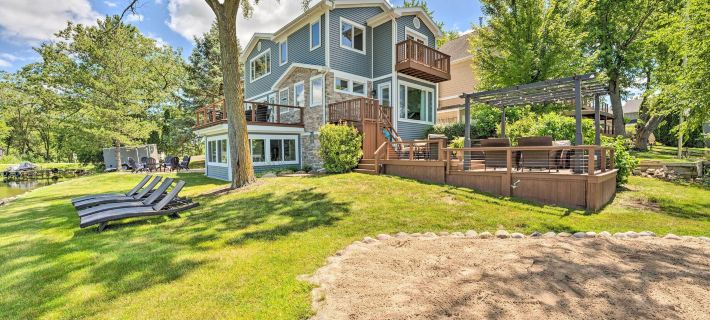 Lakefront Oasis w/ Boat Dock, Fire Pit, Grill Hotels in Kenosha County
