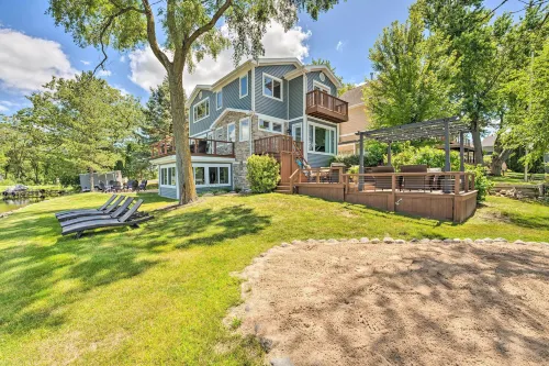 Lakefront Oasis w/ Boat Dock, Fire Pit, Grill - 3-Star