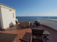 In front of the sea in Sitges