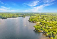 2 lakefront cottages on Shadow Lake with dock and water toys