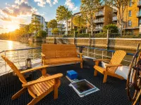 Historic Dutch Barge | Private Sun Deck | St Katharine Docks, Tower Bridge - House Boats