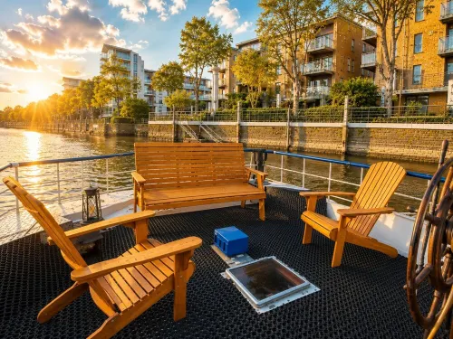 Historic Dutch Barge | Private Sun Deck | St Katharine Docks, Tower Bridge - House Boats