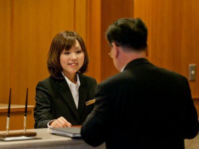 フロントデスク 湯田温泉 ユウベルホテル松政の写真