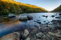 RESTORED HISTORIC ADIRONDACK CAMP: VIEWS OF NEARBY GORE MOUTAIN, PRIVACY, HISTOR