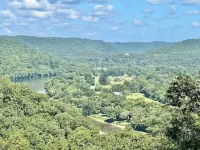 The Stone Cottage! Private with incredible views of the River and Mountains.
