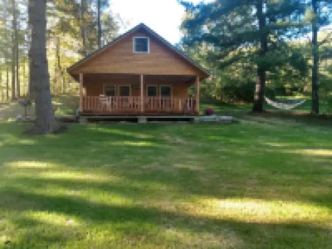 Located in the Finger Lakes a cabin in the country w/ trails & fishing