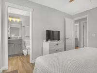 New Beach House w/ Heated Pool & EV Charger-1 Block to Beach, Walk to Everything