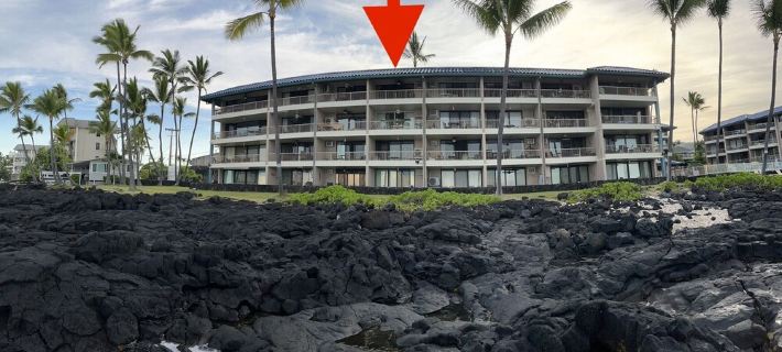 D35 Kona Reef - True Oceanfront & Top Floor! AC throughout! Hotels in Holualoa