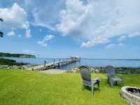 Riverfront Property with Dock and Ramp.  Dolphins, Fish, Boat, Swim & More