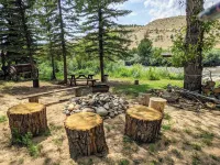 Remodeled Cabin on 40 private acres of Wind River frontage with R/V hookup.