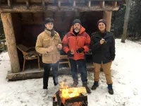 Short walk to village...with private wooded setting. EV Charger in parking area.