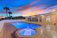 Water Front Home with Heated Pool & Hot Tub, 2 Master Suites & a Floating Dock.