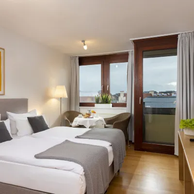 Hotel Aquino Berlin Отели рядом с достопримечательностью «Конференц-центр VKU Forum»