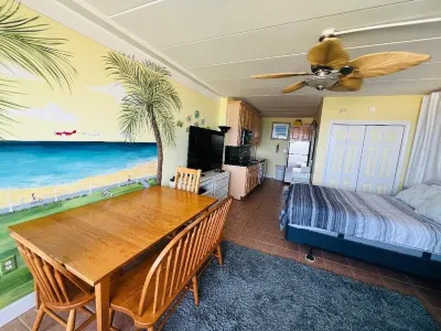 VB Oceanfront Condo at Boardwalk. See Dolphins from Balcony. Steps to Beach+Pool Hotel a 