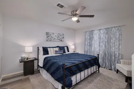 Horseshoe Bay 3-bedroom retreat on Lake LBJ with direct lake access and pool.