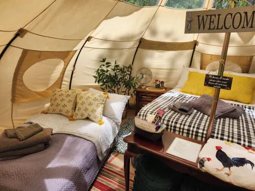 Rustic Glamping with Goats in Forest Near Houston