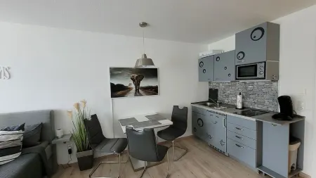 Chic 35 sqm apartment for up to 3 people with air conditioning heat exchanger