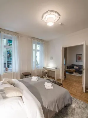 Apartment in old building and modern style - kitchen - terrace - WLAN - central