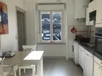 Appartement 2 à 4 p et Jardin en Bord de Rivière, en Coeur de Ville, Proche lac