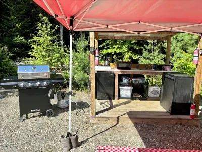 Vintage Downeast Airstream Near Acadia with Fabulous View