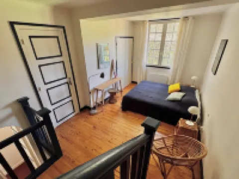 Character house between lake and sea