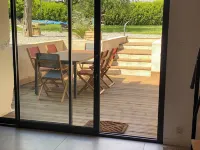 Quiet house surrounded by vineyards and overlooking the château. Hotels in Caillac