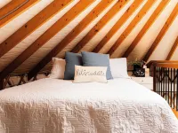 Soak in the Hot Tub & View the Stars Starlight Yurt"